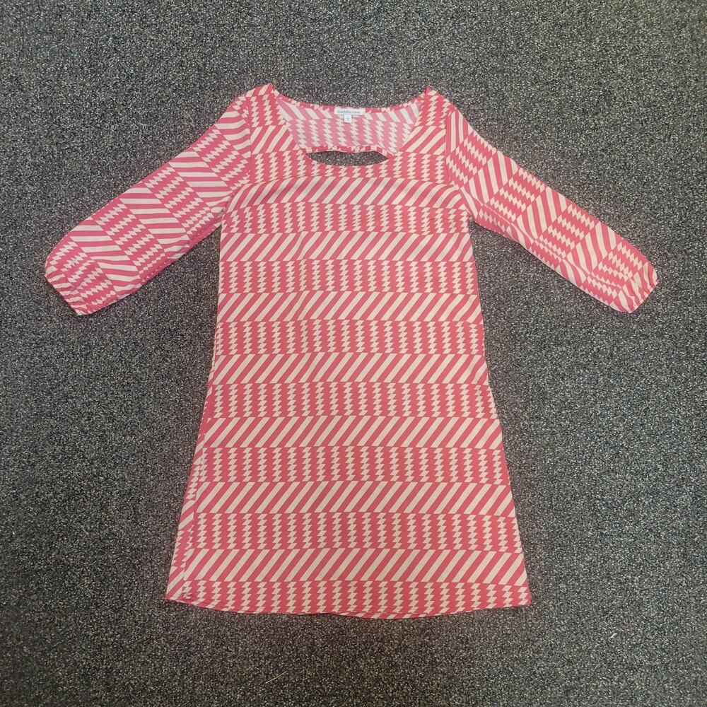 New Charlotte Russe Womens Red And White Tunic 100% Polyester Size S